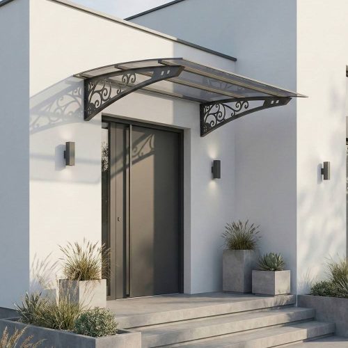 Ferforje Serisi Sundurma | Antrasit Taşıyıcı | Bronz Üst Kaplama (RAL 7016)